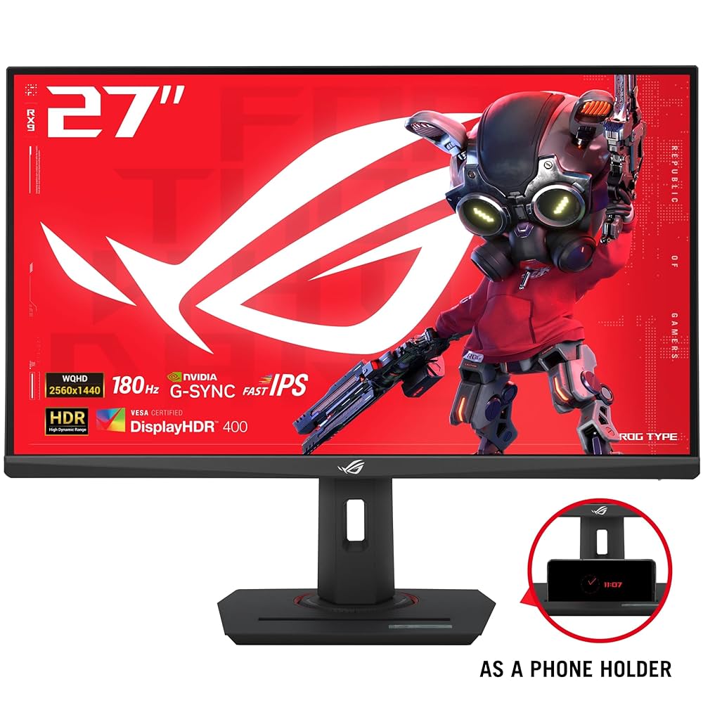 rog 2560*1440 170hz 2kモニター 27インチ ASUS ROG Strix XG27AQV Gaming Monitor — 27”, WQHD (2560 x